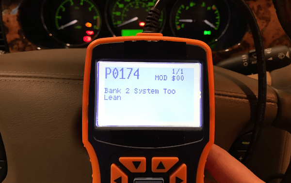 P0174 sistem çok zayıf Banka 2 kodu